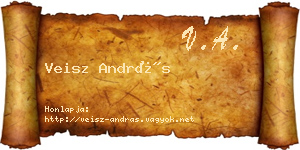 Veisz András névjegykártya